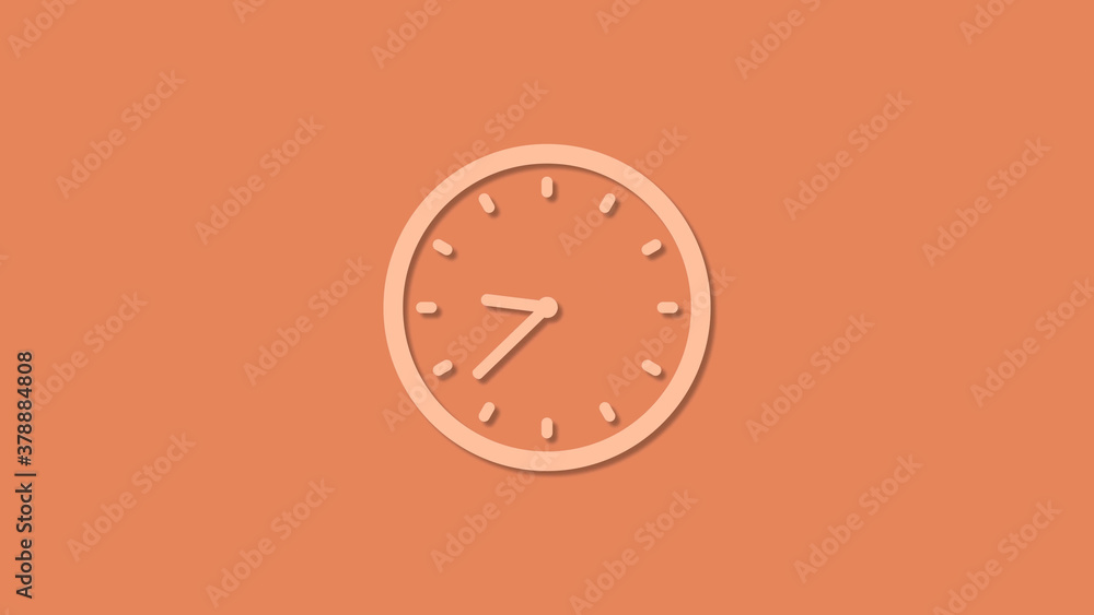 Beautiful brown color 12 hours clock icon,New clock icon Beautiful brown color 12 hours clock icon,New clock icon