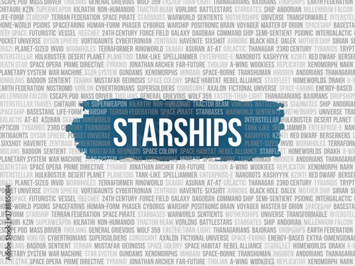 Billede på lærred starships