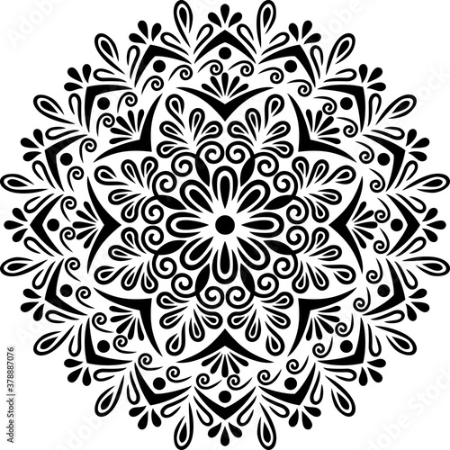 Mandala Pattern Stencil doodles sketch