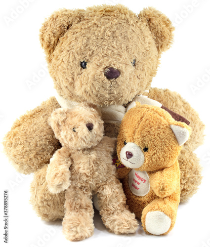 Teddy Bear on white isolate background © pisut