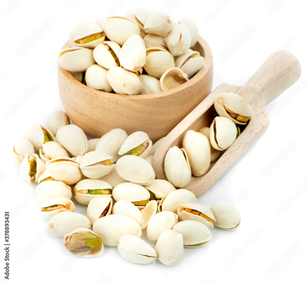 pistachios isolated on white pistachios isolated on white