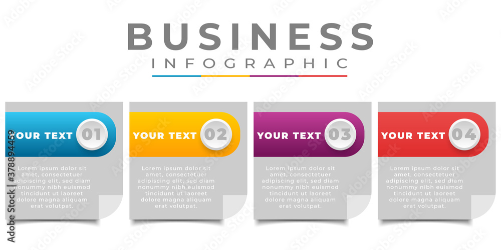 step business infographic step business infographic