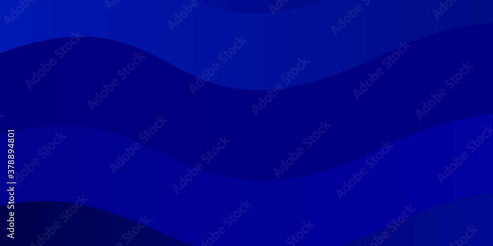 Fototapeta premium Light BLUE vector template with curved lines. Bright illustration with gradient circular arcs. Pattern for websites, landing pages.