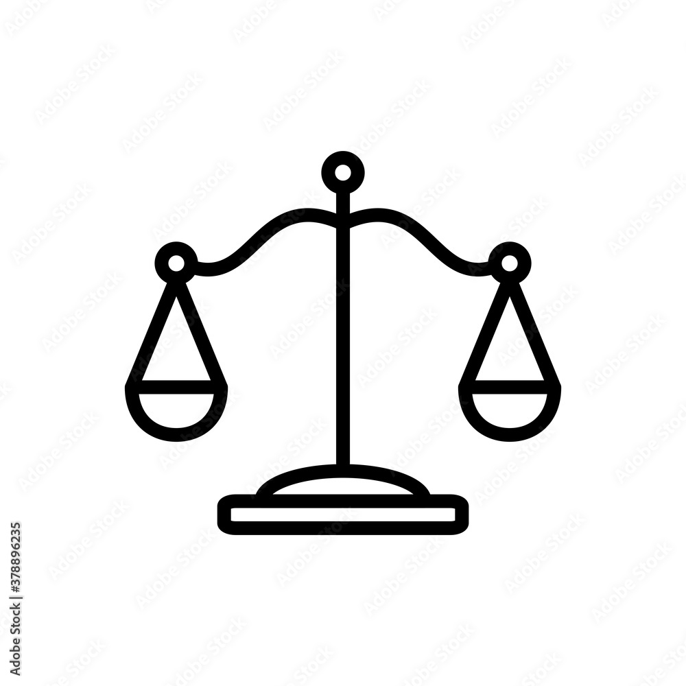 Law Scale icon Design Vector Template Illustration Law Scale icon Design Vector Template Illustration