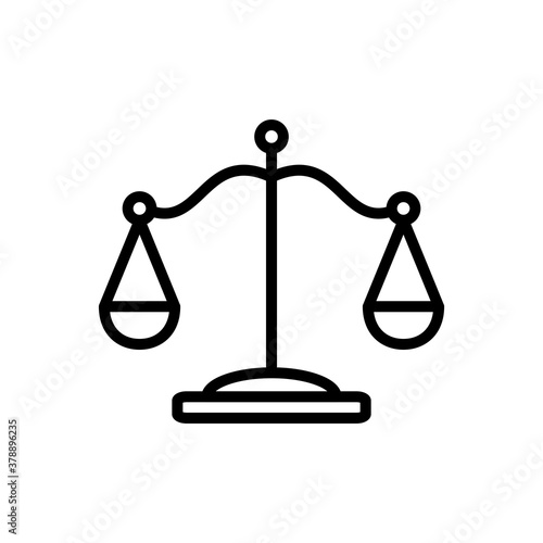 Law Scale icon Design Vector Template Illustration