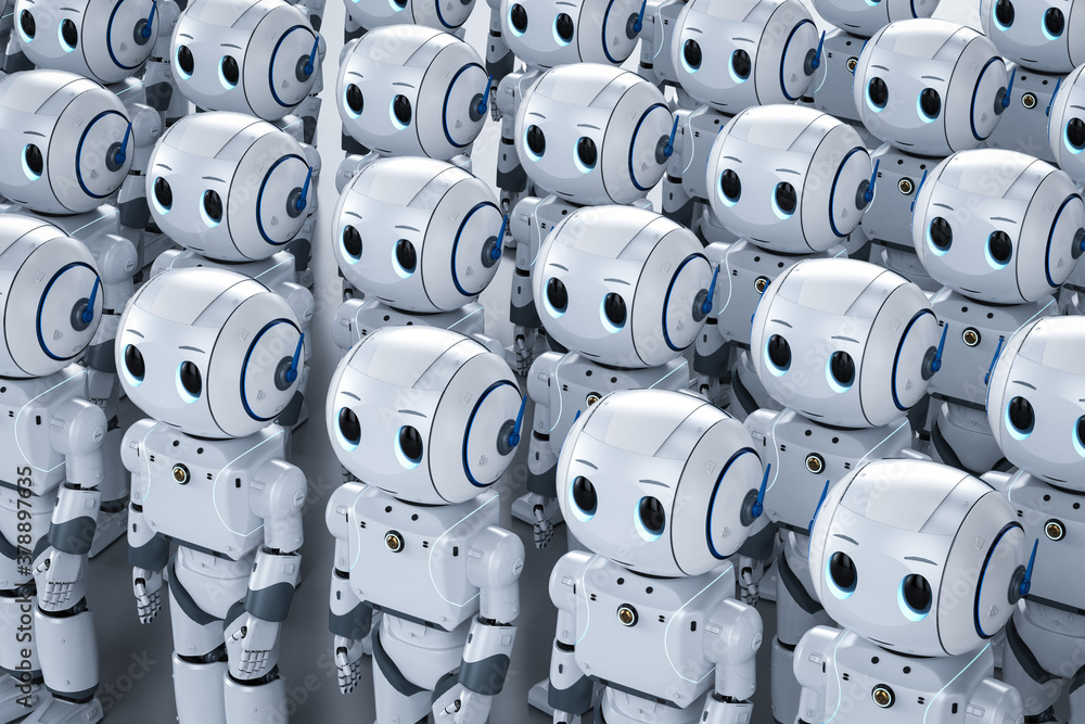 group of artificial intelligence robots group of artificial intelligence robots