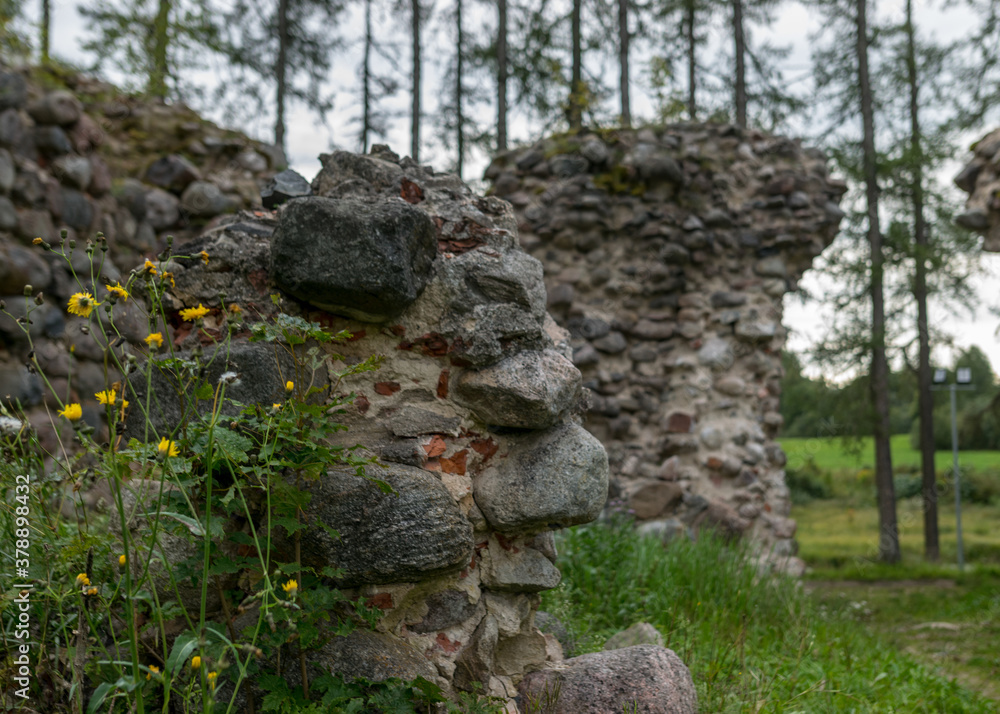 old medieval stone castle ruins, Ergeme castle ruins old medieval stone castle ruins, Ergeme castle ruins