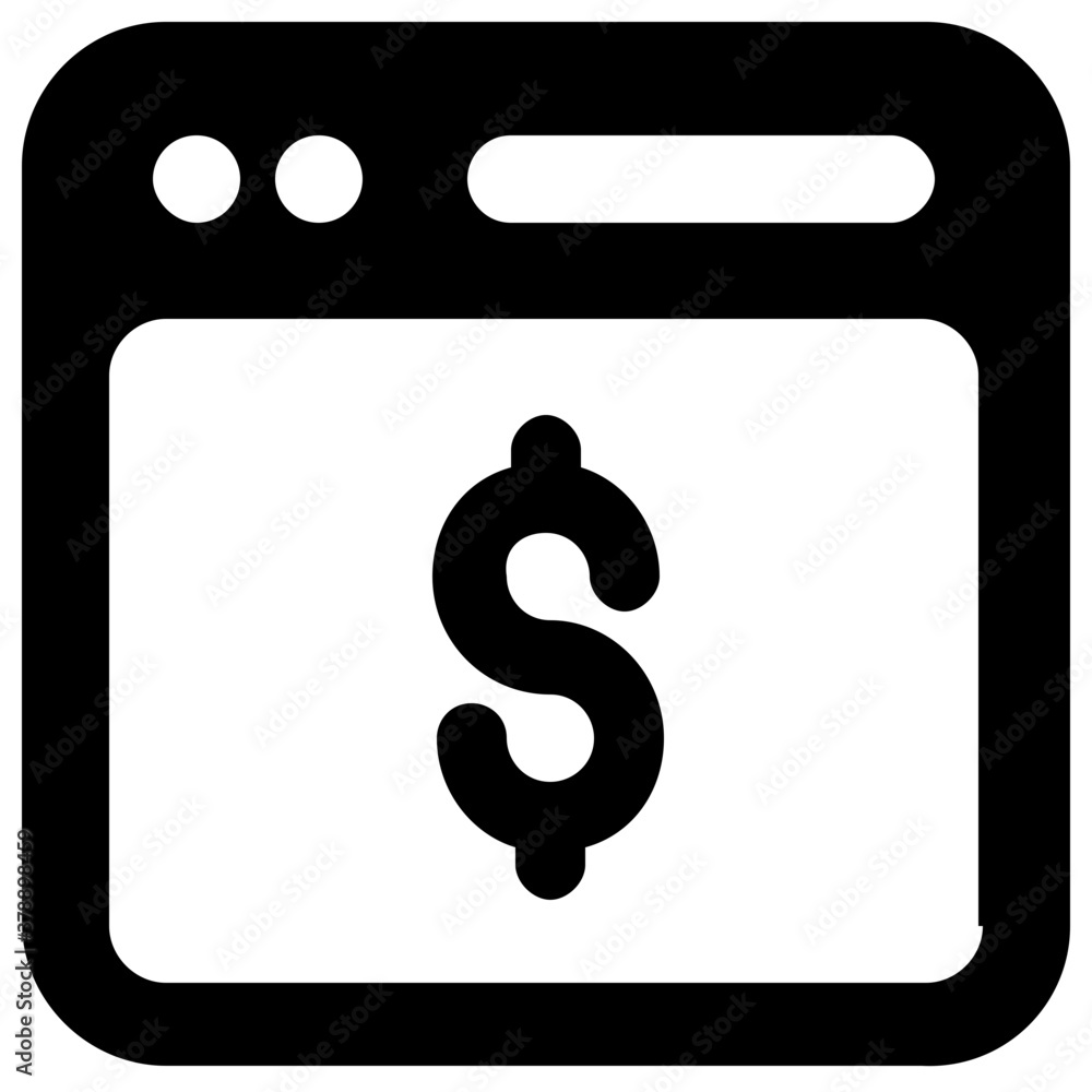 Business website vector in editable glyph style
Business website vector in editable glyph style