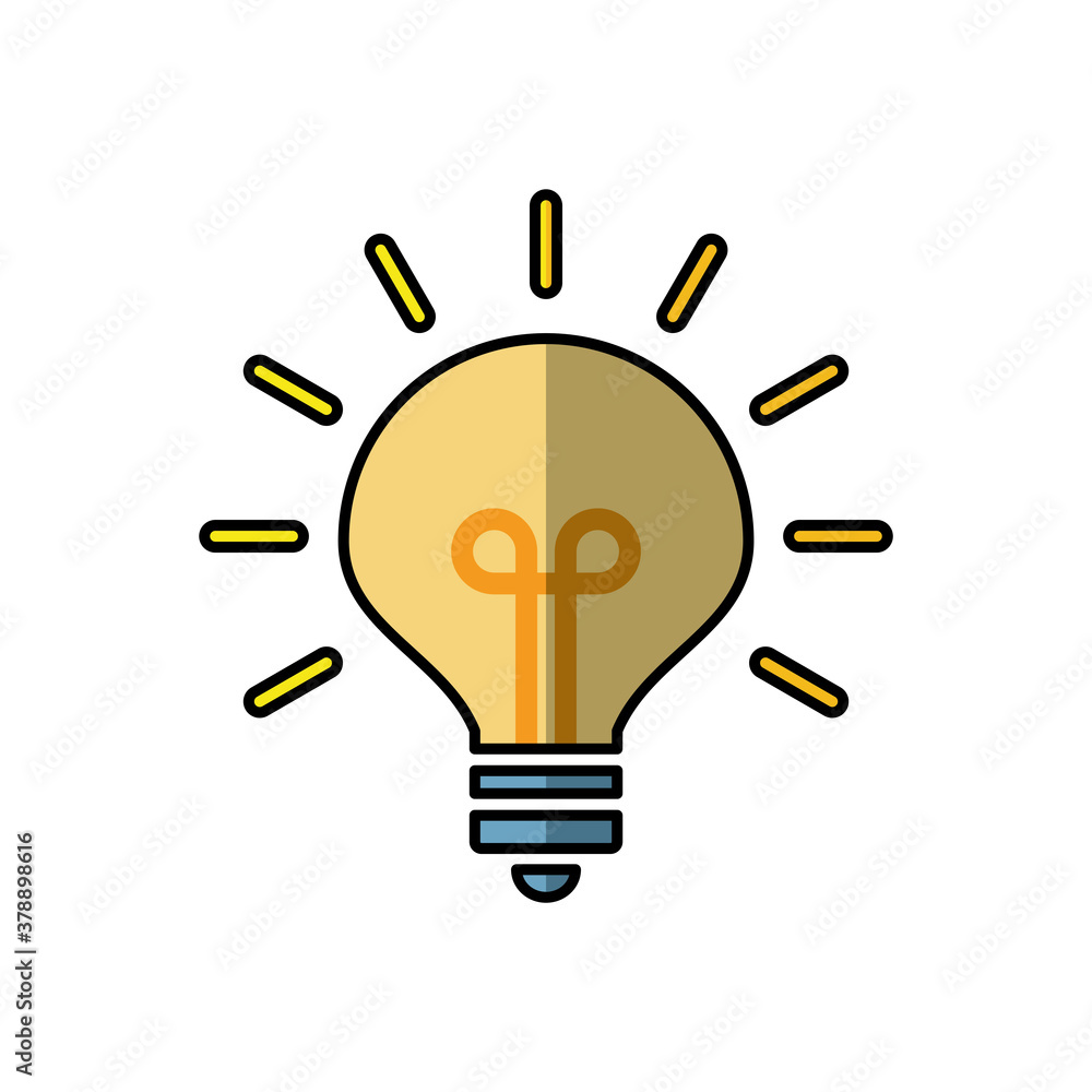 Bulb Icon Design Vector Illustration Template Bulb Icon Design Vector Illustration Template