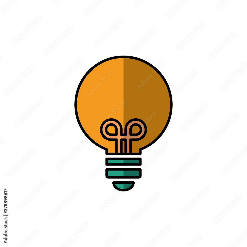 Bulb Icon Design Vector Illustration Template Bulb Icon Design Vector Illustration Template
