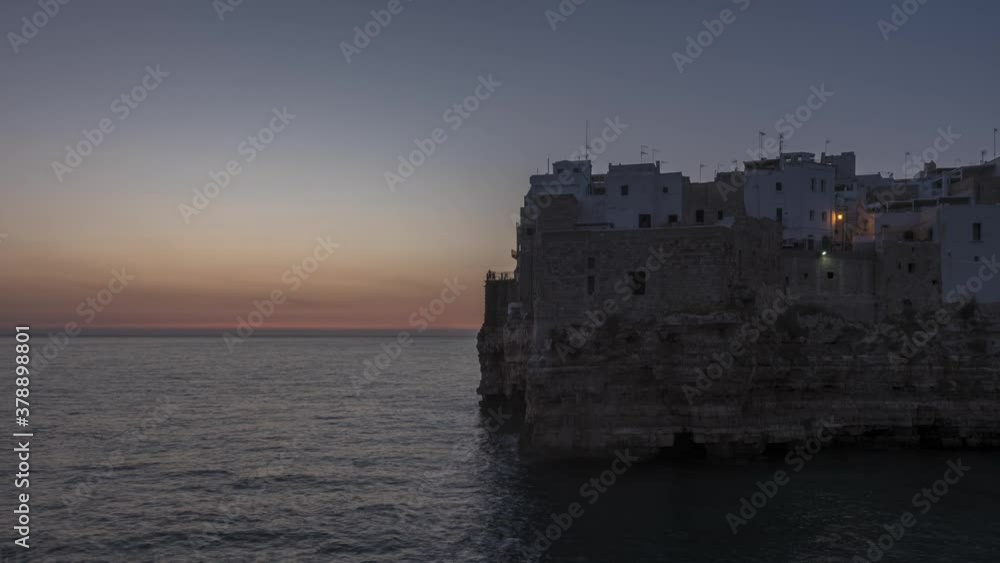 Timelapse 4k Sunrise Polignano a Mare, Puglia, Italy Timelapse 4k Sunrise Polignano a Mare, Puglia, Italy