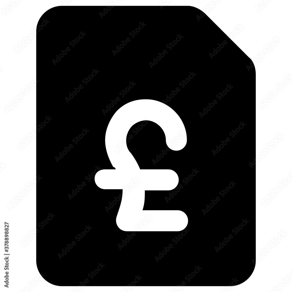 Pound on paper depicting financial file vector
Pound on paper depicting financial file vector