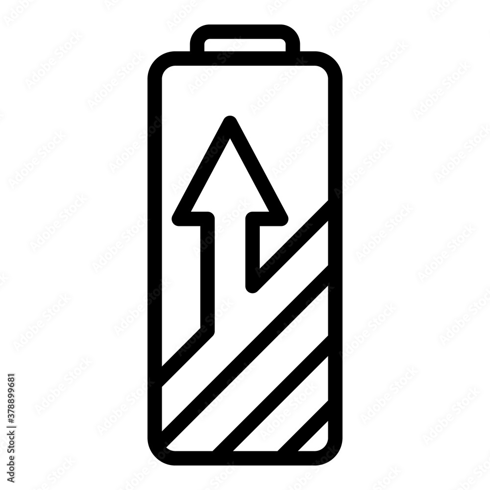 Home charging battery icon. Outline home charging battery vector icon for web design isolated on white background Home charging battery icon. Outline home charging battery vector icon for web design isolated on white background