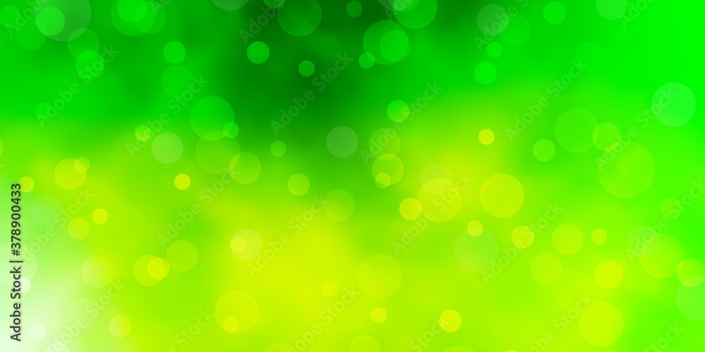 Light Green vector pattern with spheres. Modern abstract illustration with colorful circle shapes. Pattern for booklets, leaflets. Light Green vector pattern with spheres. Modern abstract illustration with colorful circle shapes. Pattern for booklets, leaflets.