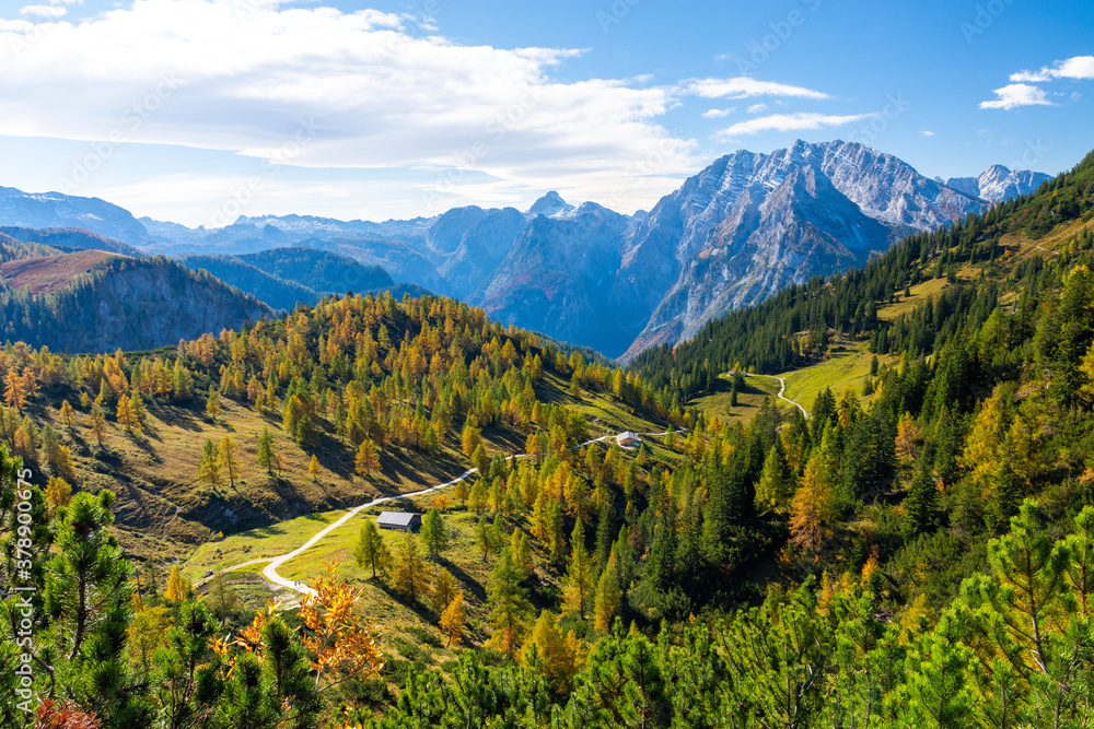 beautiful mountain landscape in Bavarian Alps in Berchtesgaden in Germany