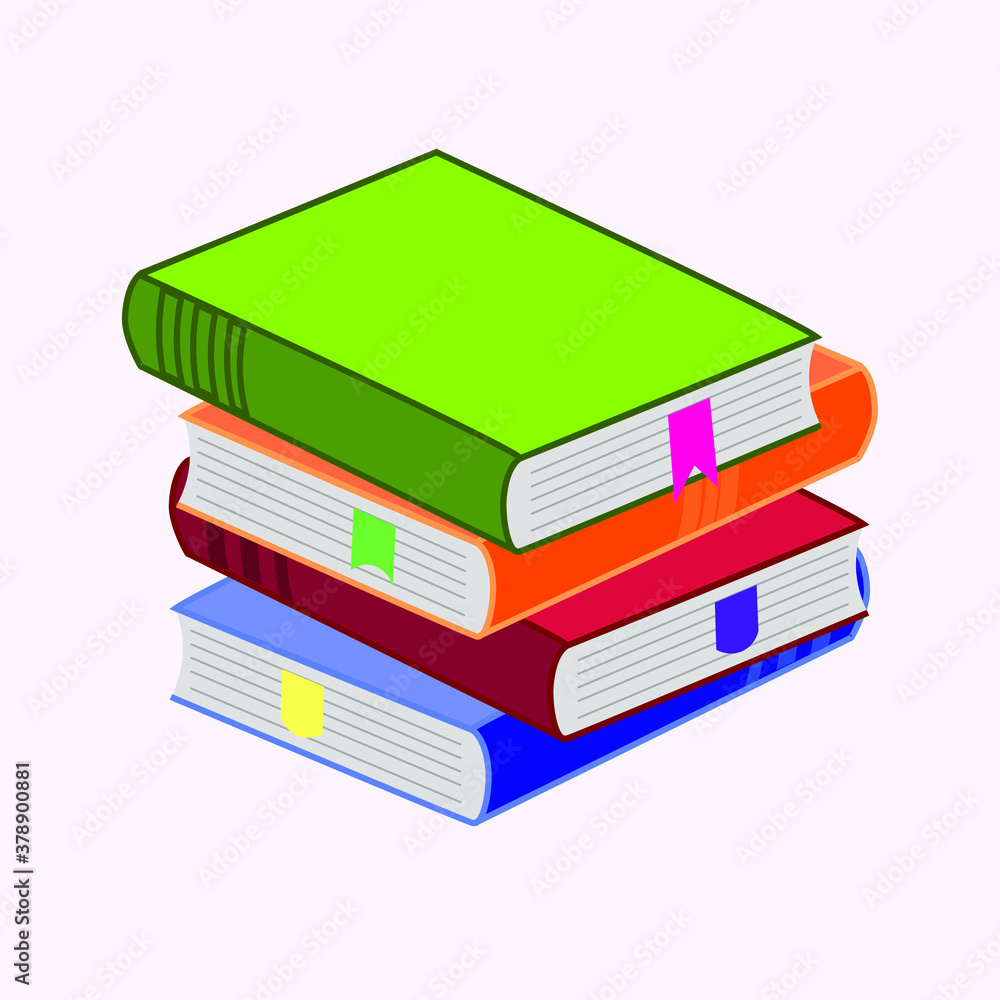 Uneven stack of colored books. design of an education infographic template with a bunch of books.A set of book icons in a flat design style.vector illustration of isolated layers in the background. Uneven stack of colored books. design of an education infographic template with a bunch of books.A set of book icons in a flat design style.vector illustration of isolated layers in the background.
