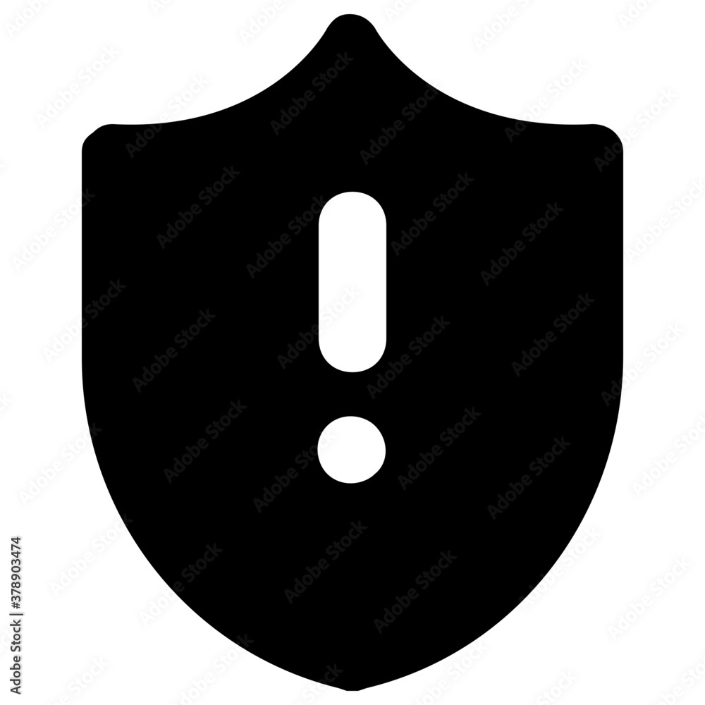 Exclamation sign on shield showcasing security alert icon
Exclamation sign on shield showcasing security alert icon