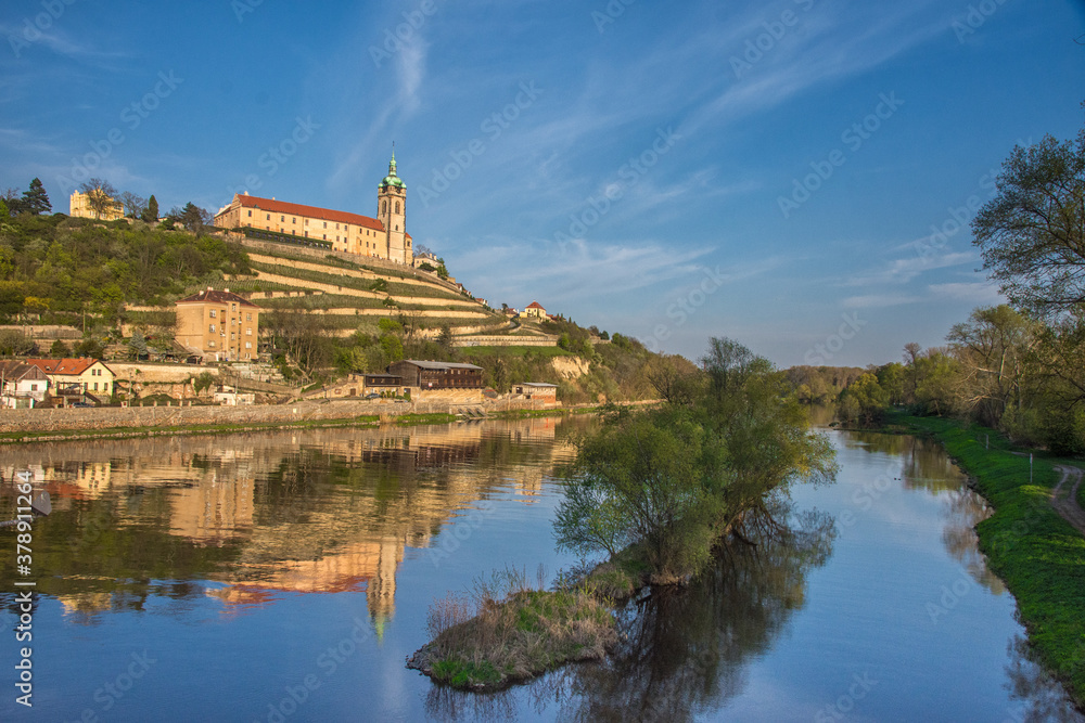 Fototapeta premium Czech castle in Melnik near Prague city.