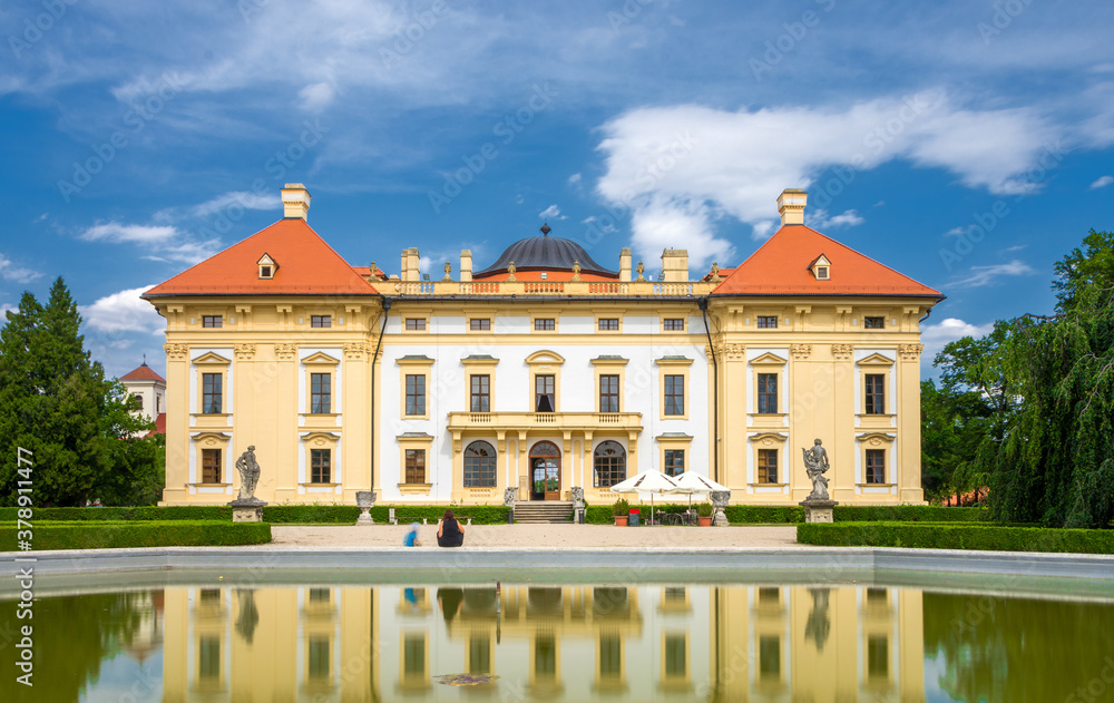 Slavkov u Brna Czech chateau near Brno city.