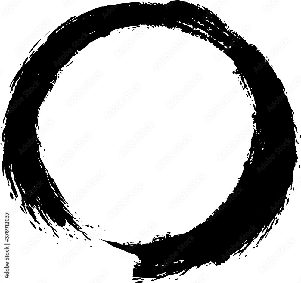 墨で描いた太い荒い丸のイラスト Stock Vector Adobe Stock 墨で描いた太い荒い丸のイラスト Stock Vector Adobe Stock