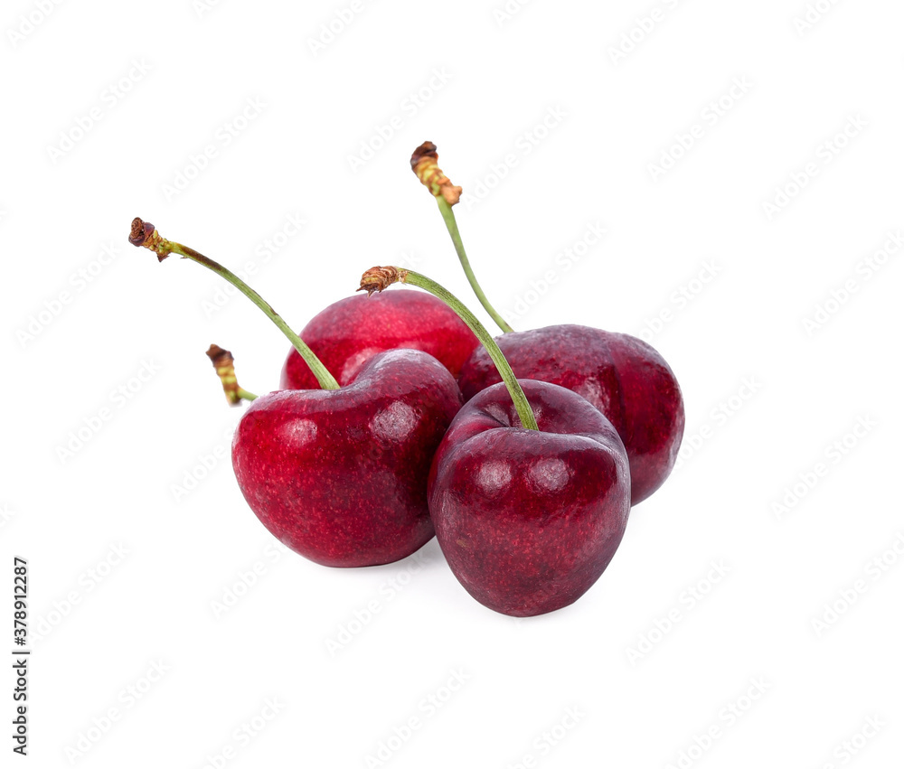 Cherry fruit isolated on white background Cherry fruit isolated on white background