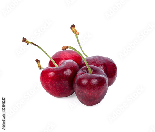Cherry fruit isolated on white background