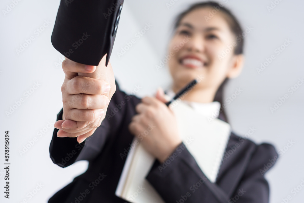 Business women man shaking hands with business people handshaking. Greeting deal Business women man shaking hands with business people handshaking. Greeting deal