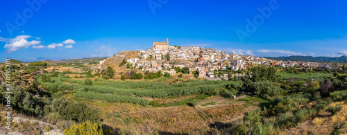 Obraz na płótnie Panoramica del pueblo de Cehegín en la región de murcia España