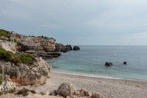Jagged coast of the island of Kefalonia