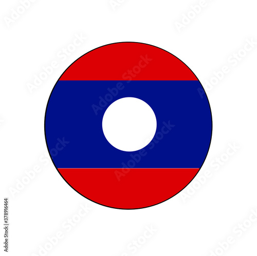 Laos Flag Button rounded on isolated white for Asia Country push button concepts. Free Download Laos Flag Button rounded on isolated white for Asia Country push button concepts. - GFXLoad