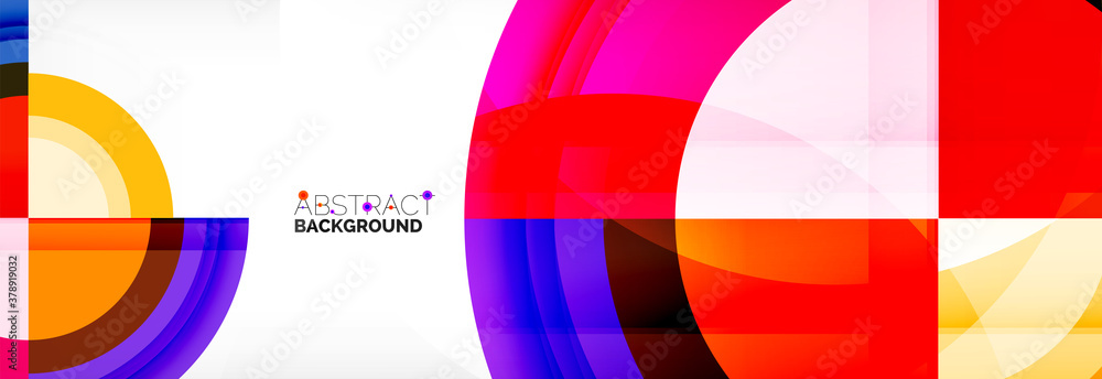 Round shapes, triangles and circles. Modern abstract background Round shapes, triangles and circles. Modern abstract background