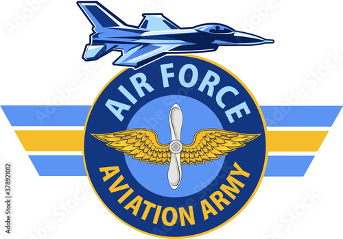 Air Force. Aviation Army. Eagle fighter jet.