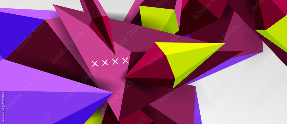 3d low poly abstract shape background vector illustration 3d low poly abstract shape background vector illustration