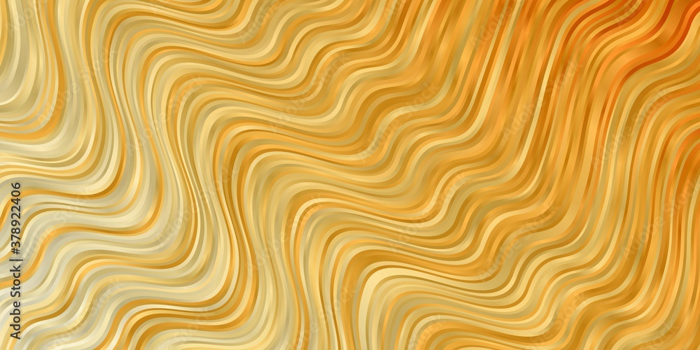 Fototapeta premium Light Orange vector pattern with wry lines. Gradient illustration in simple style with bows. Pattern for busines booklets, leaflets