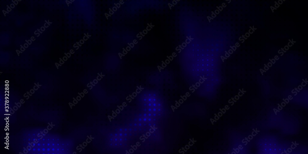 Dark Purple vector background with spots. Glitter abstract illustration with colorful drops. Pattern for booklets, leaflets.