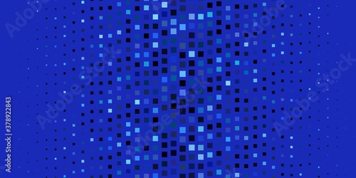 Dark BLUE vector background in polygonal style. New abstract illustration with rectangular shapes. Best design for your ad, poster, banner.