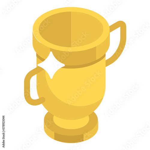 
Editable isometric vector design of goblet glass icon
