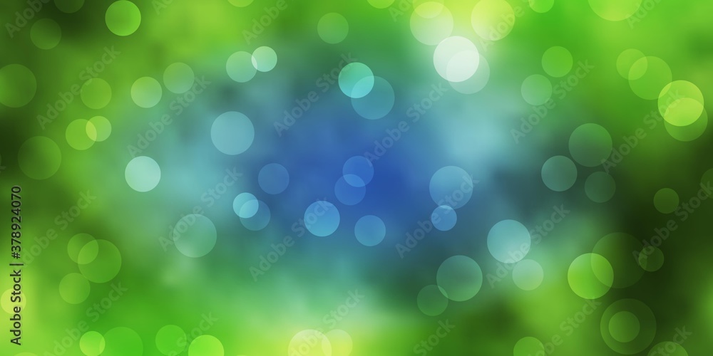 Light Blue, Yellow vector texture with circles. Abstract illustration with colorful spots in nature style. Pattern for business ads. Light Blue, Yellow vector texture with circles. Abstract illustration with colorful spots in nature style. Pattern for business ads.