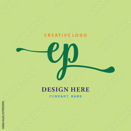 logo arrangement of the letters P. simple, elegant, easy to understand and authoritative