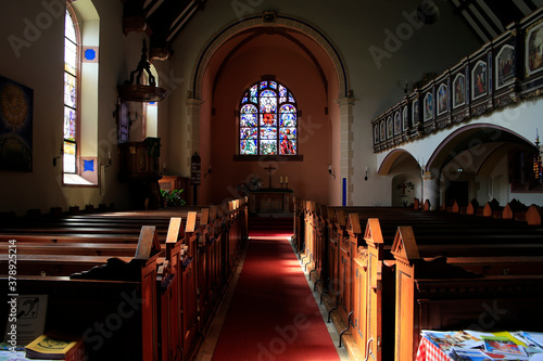 Evangelisch-Lutherische Kirche nach Sessenheim. Elsass  Frankreich  Europa 