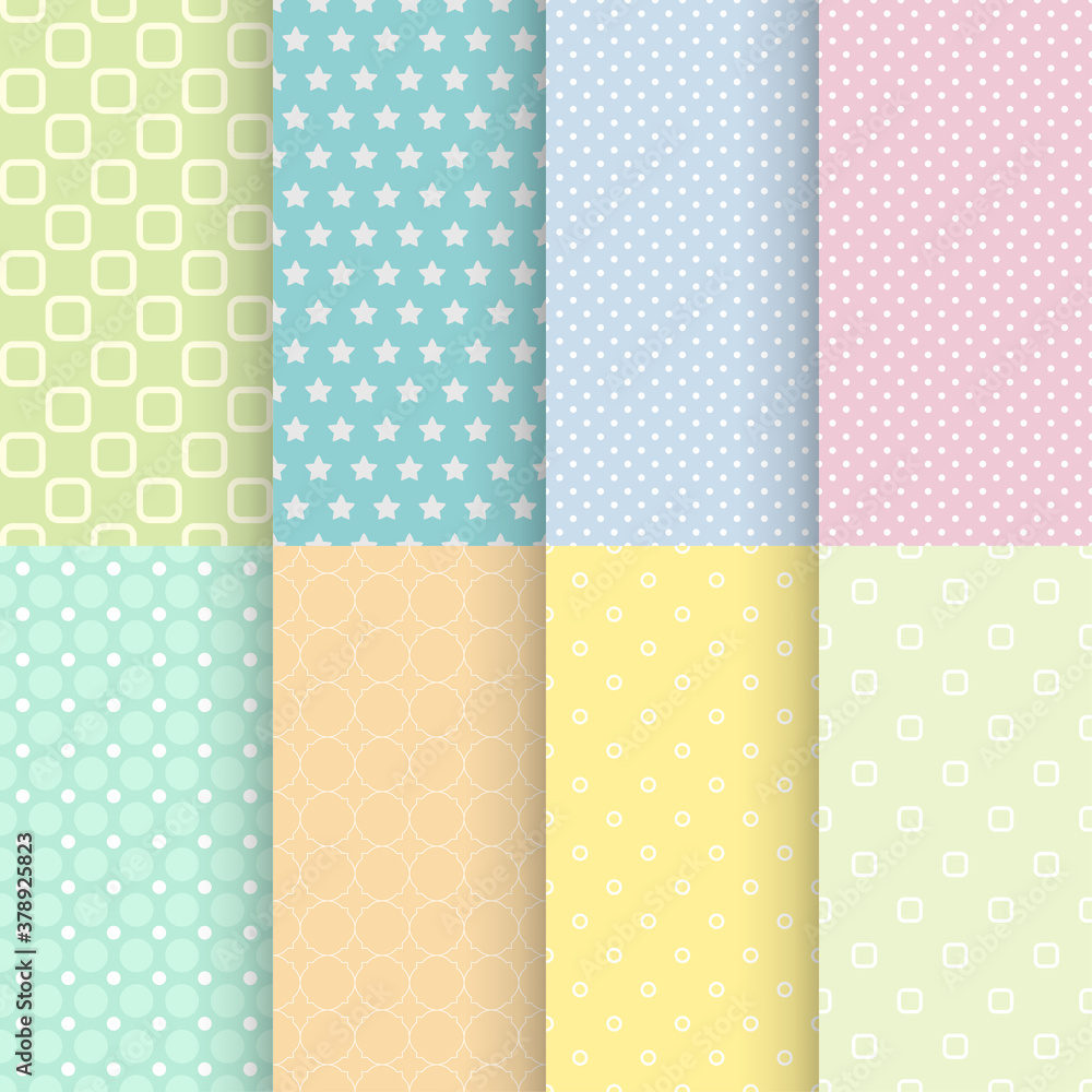 bright soft seamless pattern backgrounds for kids