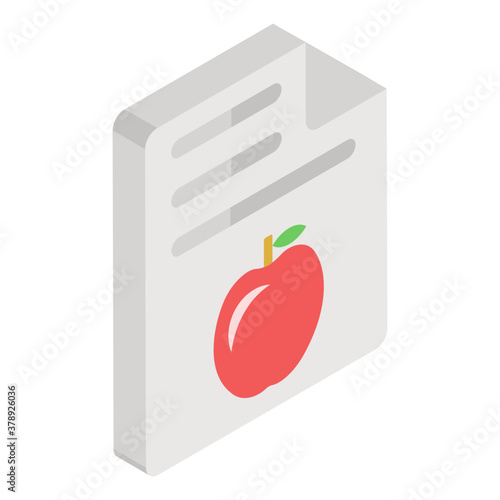 
A balanced diet guideline chart, icon of diet chart 
