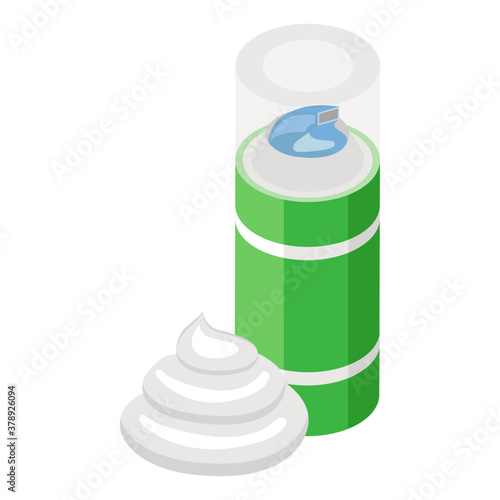 
A modern design icon of shaving cream icon
