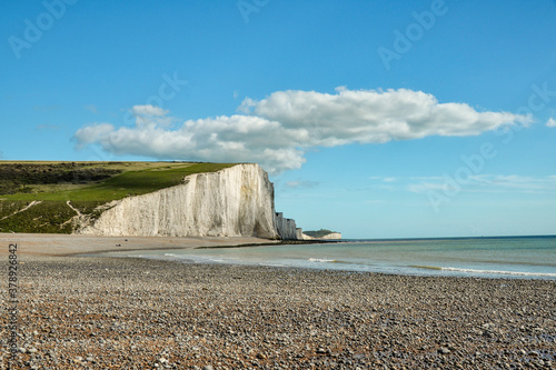 Stunning Seven Sisters cliffs by the English Channel, England, UK photo