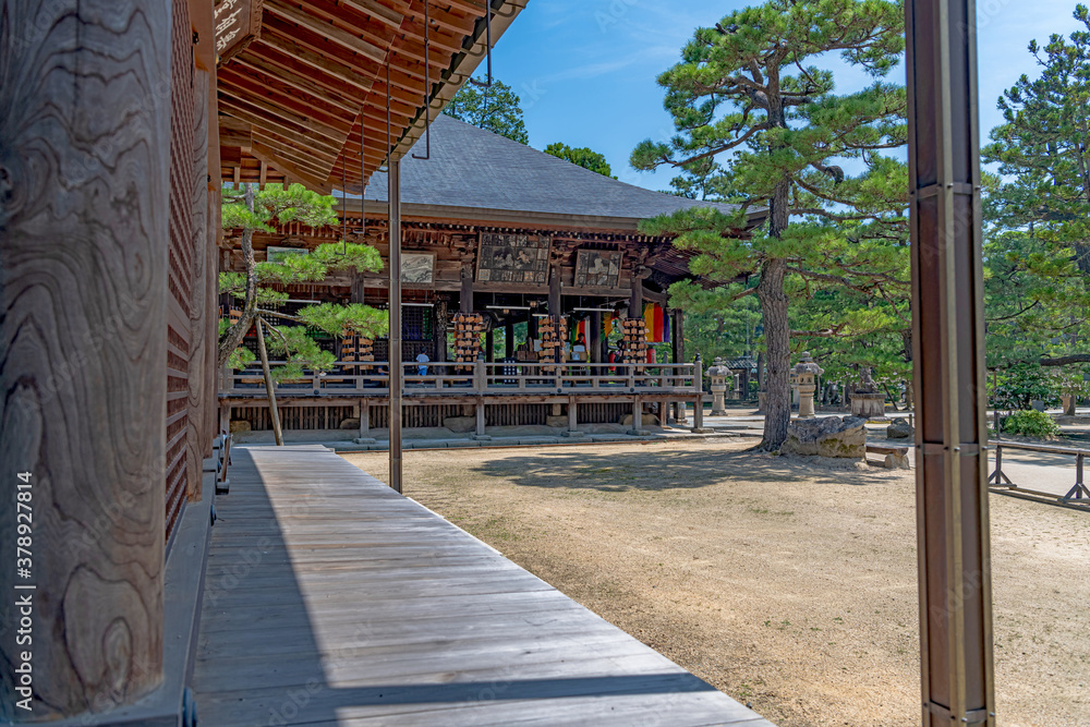 京都宮津 智恩寺 文殊堂と境内風景