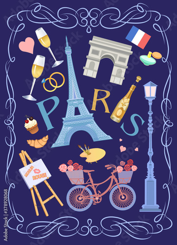 illustration  of Paris