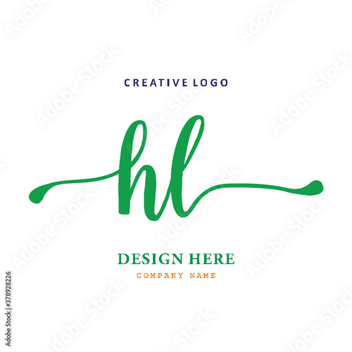 logo HL. composition simple, elegant, easy to understand and authoritative