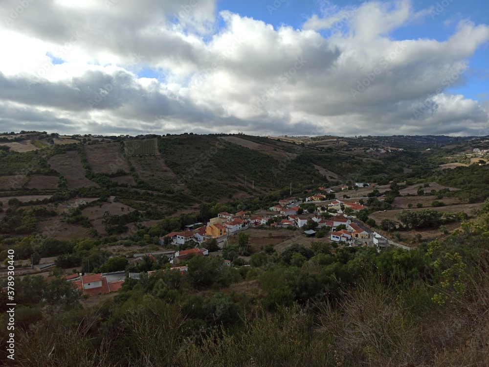 view of the village of the mountains