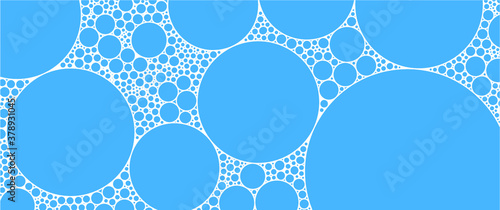 Blue soapsuds bubbles background Soap foam bubbles Macro background Vector fun funny Water drops World water day March Save the water Stop drops drop H2O day Seamless doodle shampoo water aqua.