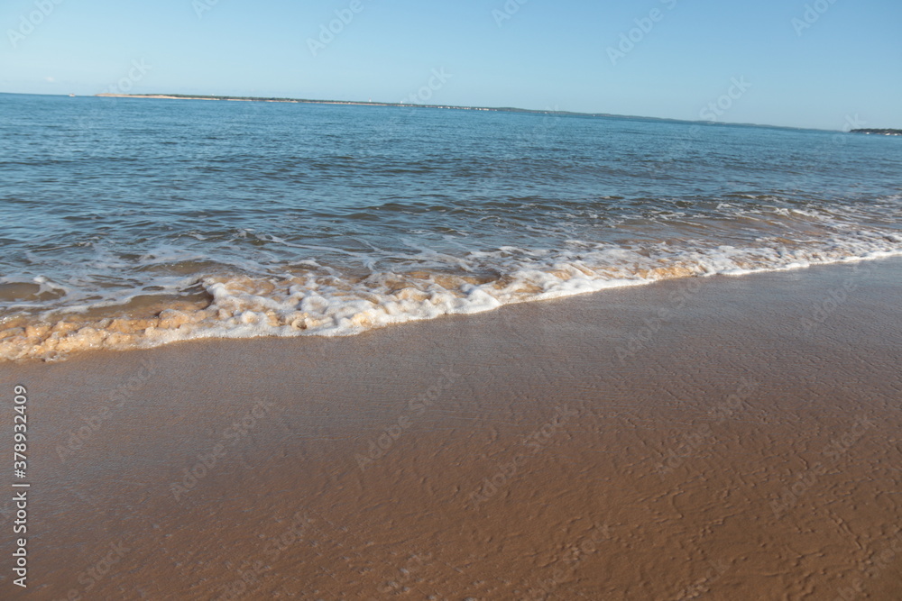 waves on the beach